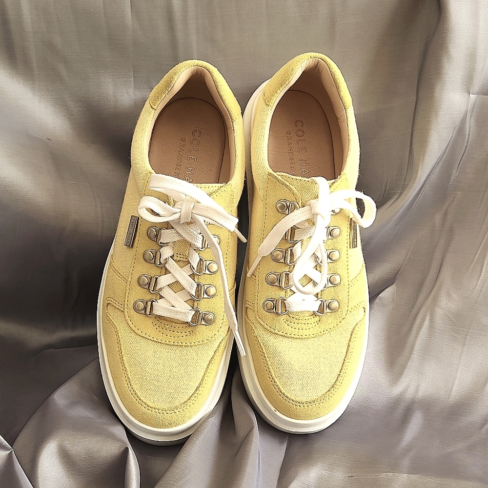 Cole Haan grand series canvas suede casual tennis shoe size 8.5